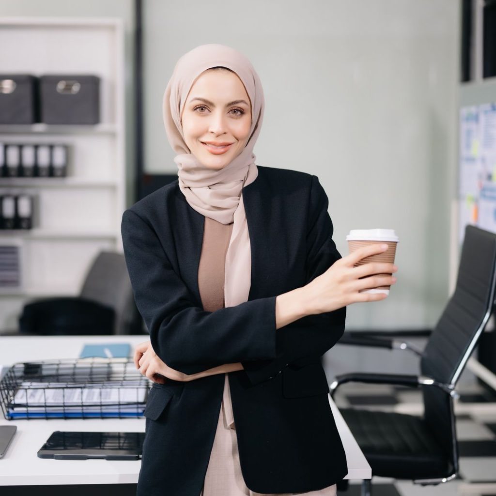 female entrepreneur looking at the camera while st fqvy956.jpg